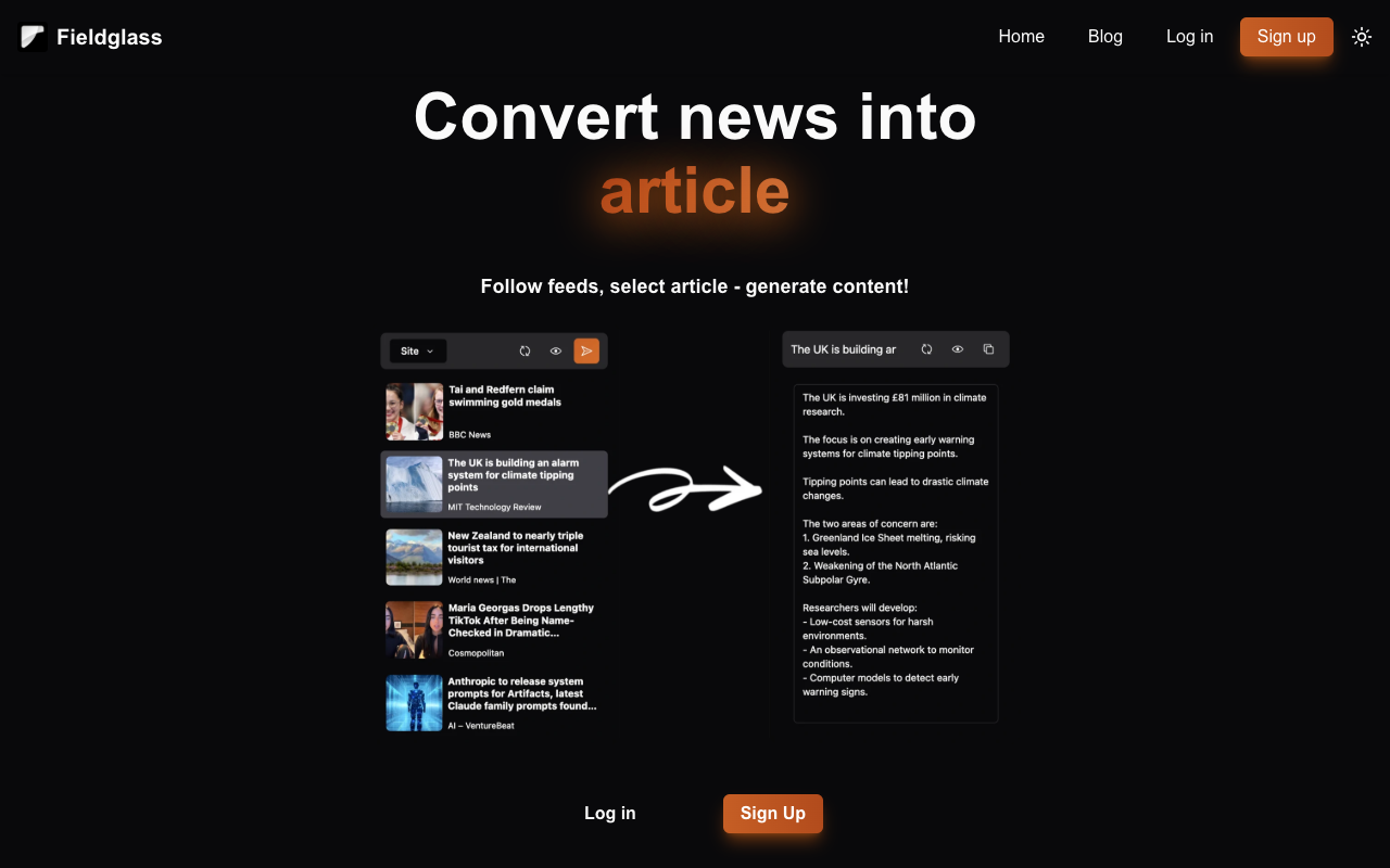Fieldglass - Simplify Article Tracking with AI Summaries