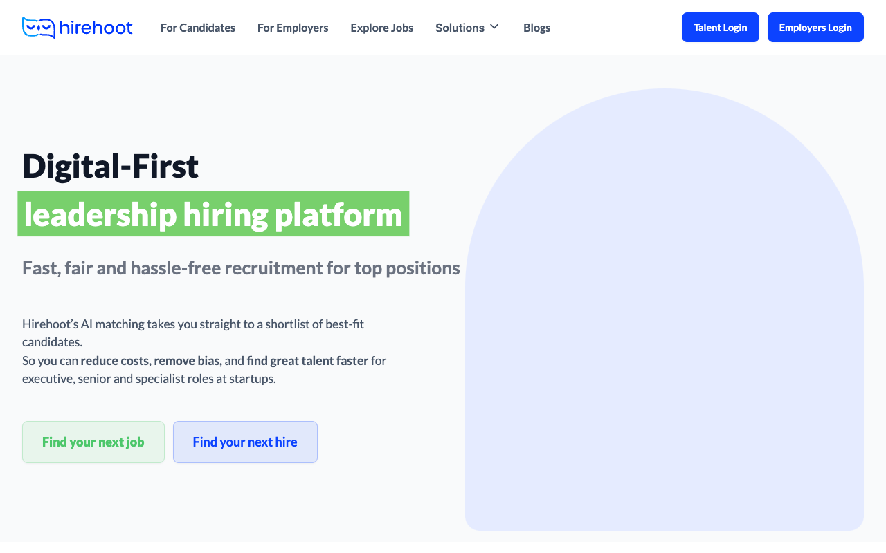 Hirehoot - AI-powered Anonymous Hiring Platform for Senior Professionals