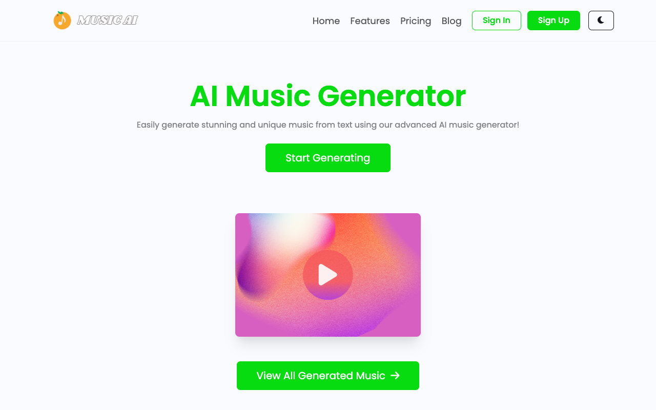 MusicAI - AI Music Generator for Unique and Amazing Music Creation AI Music