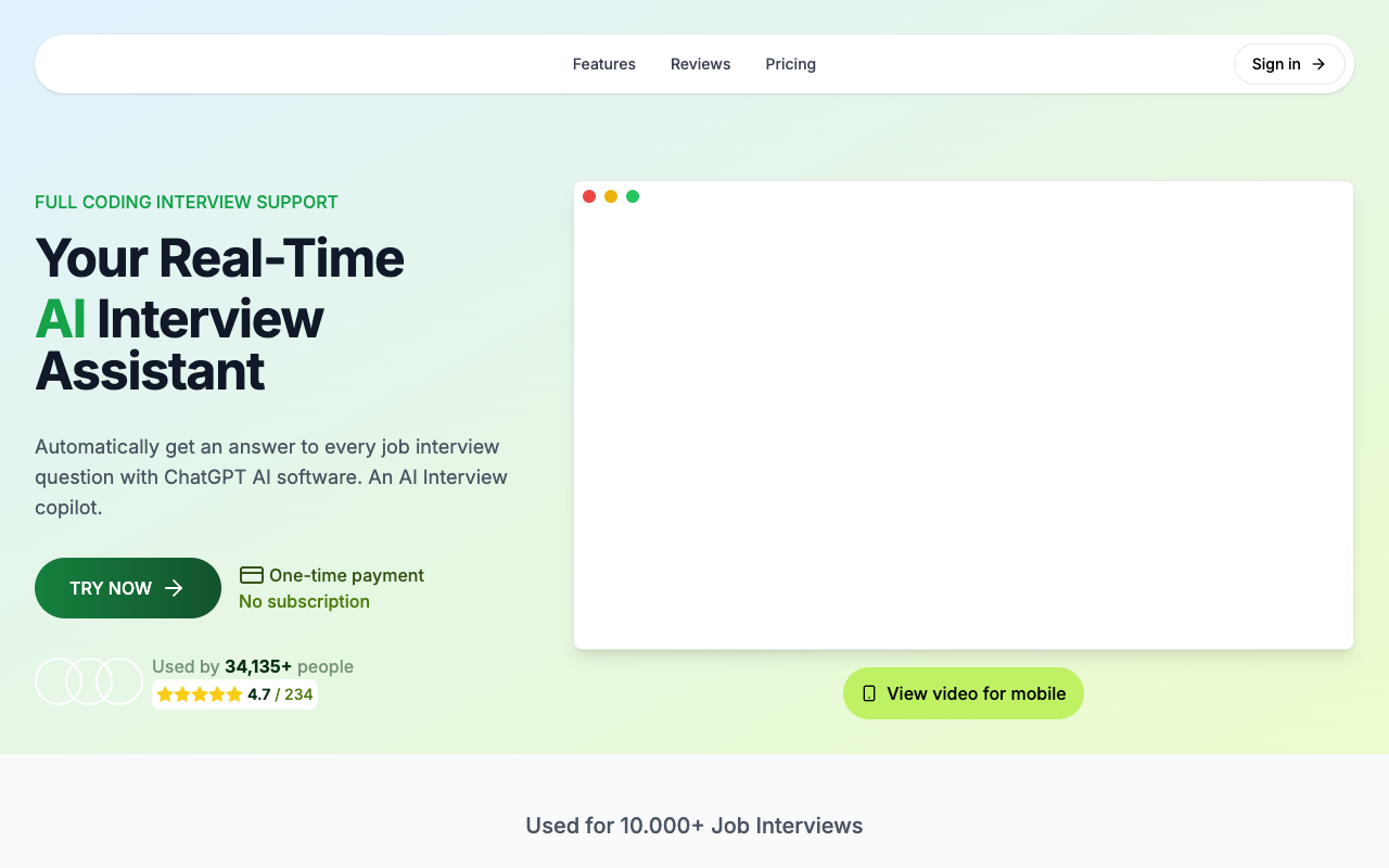 ParakeetAI - Your Real-Time AI Interview Assistant