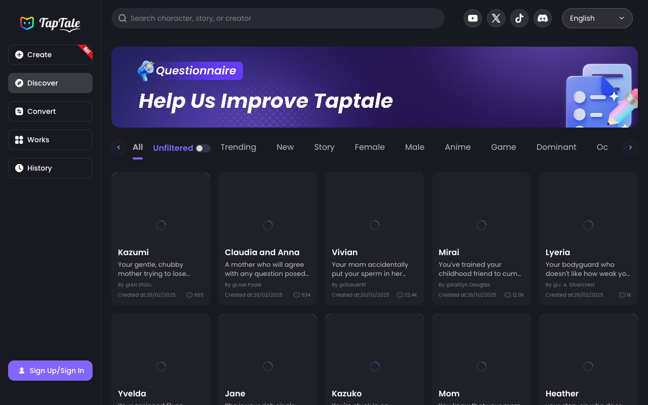 TapTale - Your Gateway to AI-Generated Interactive Stories