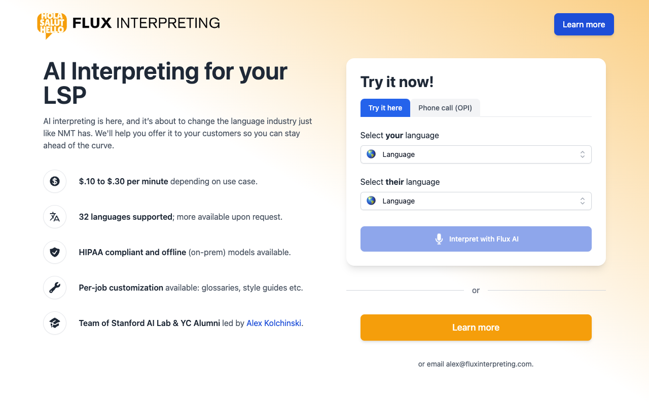 TranslateMyCall.com - An AI interpreter for phone calls