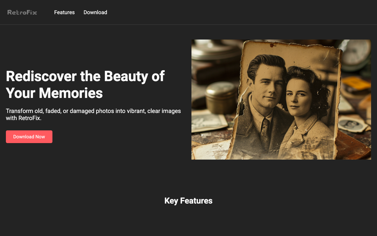 RetroFix - AI-powered photo restoration and colorization tool AI Photography