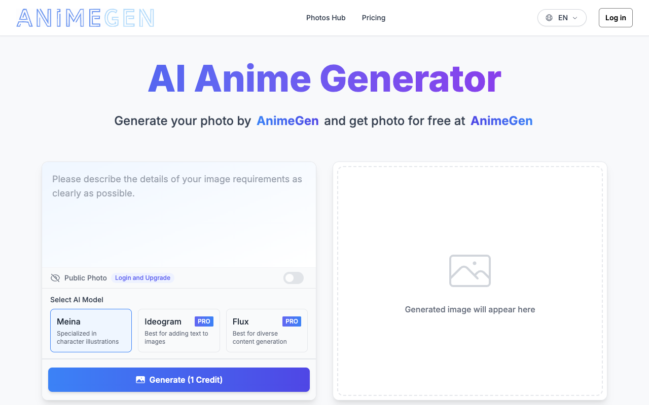 AnimeGen - Free AI Anime Generator