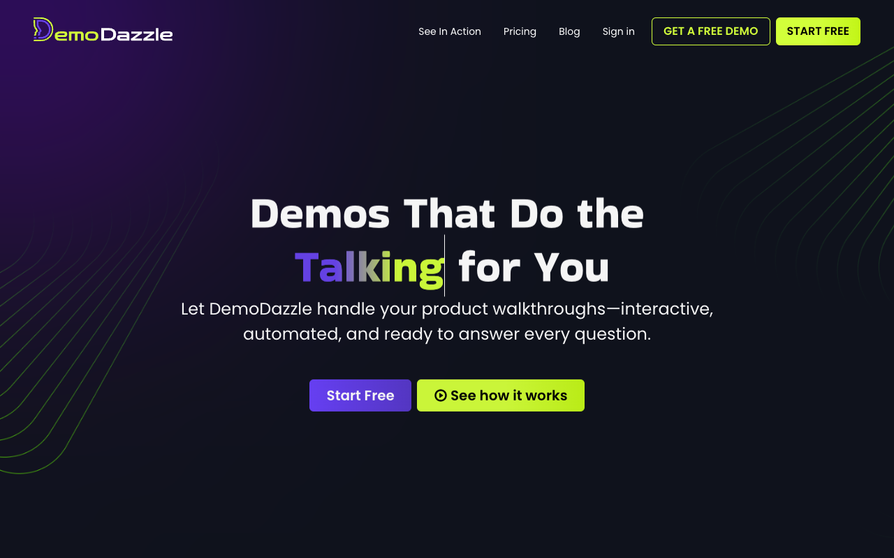 DemoDazzle - Revolutionizing Product Demos with AI-Powered Interaction