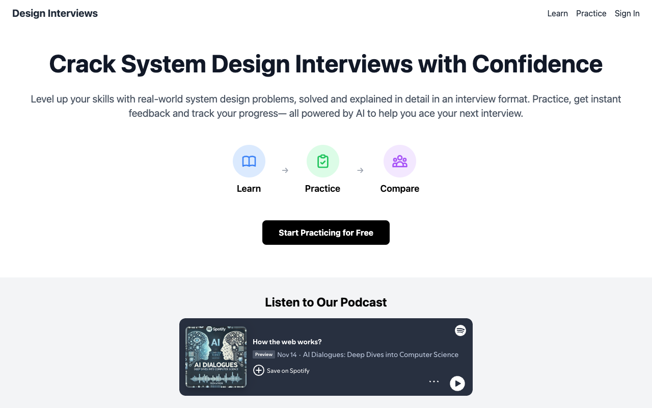 Design Interview Sessions - LeetCode for System Design
