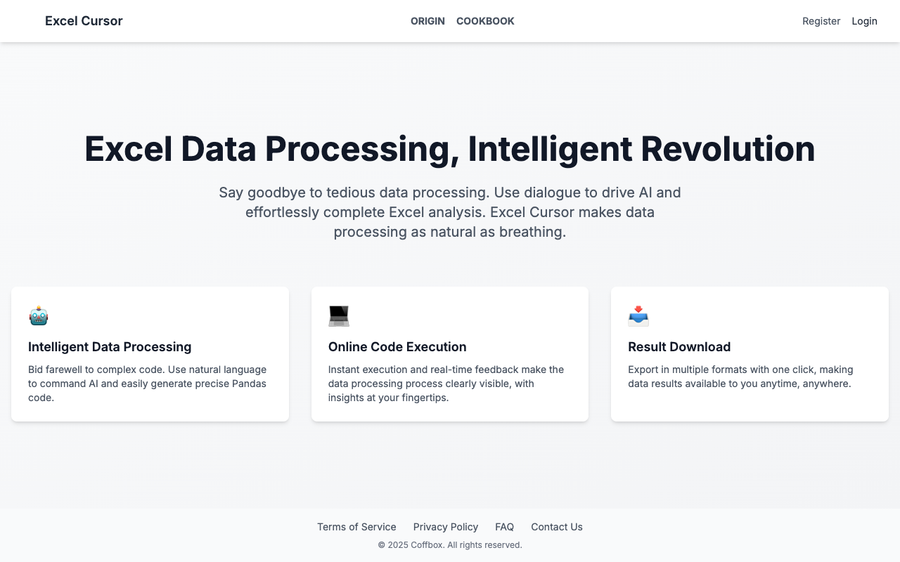 Excel Cursor - Revolutionizing Excel Data Processing with AI