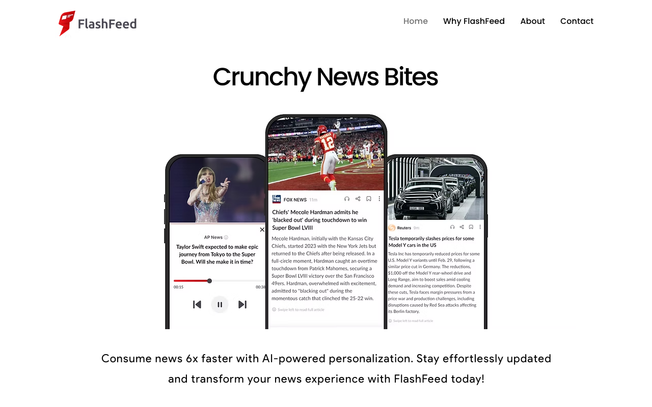 FlashFeed - Fast News Consumption Through AI-Personalization