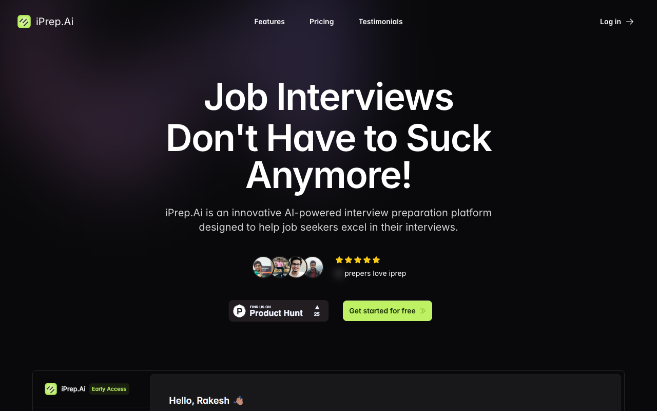 iPrep.Ai - Elevate Your Interview Skills with AI Preparation