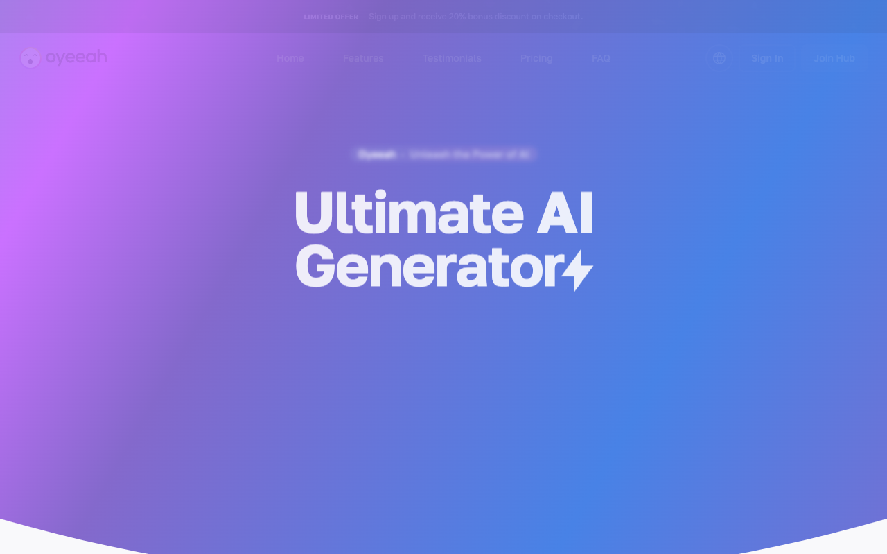Oyeeah - All-in-One AI Platform AI Automation Innovation
