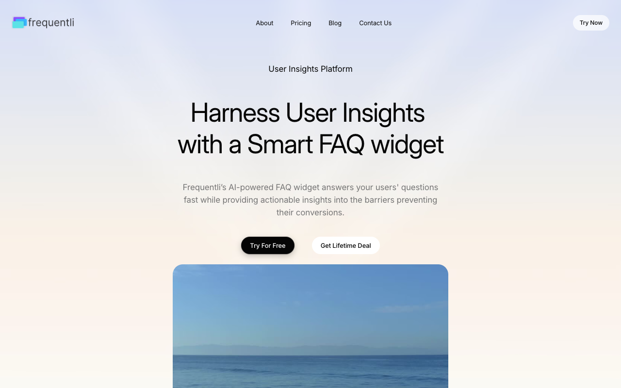 Frequentli - Modern AI Customer Support Tool for Instant Product Inquiries