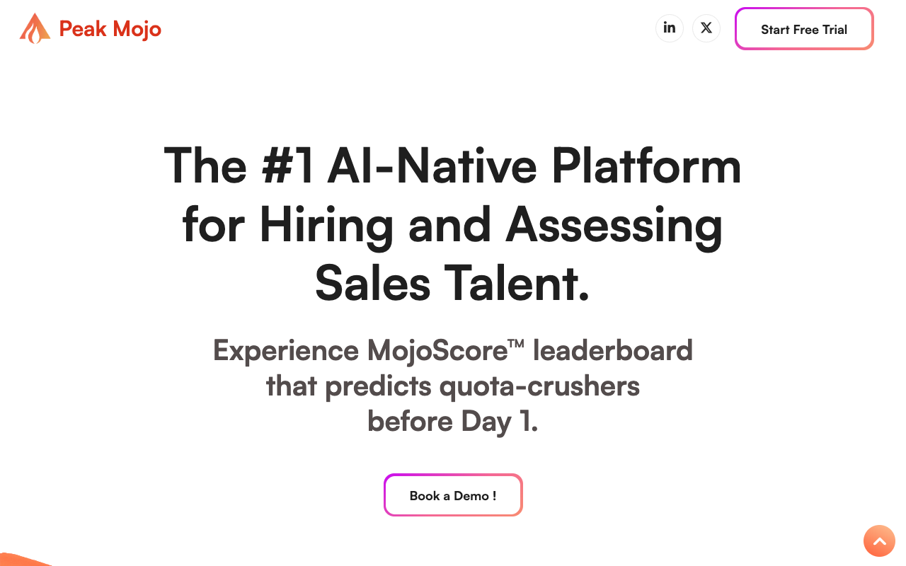 Peak Mojo - Elevate Sales Performance with AI Role-Play Simulation