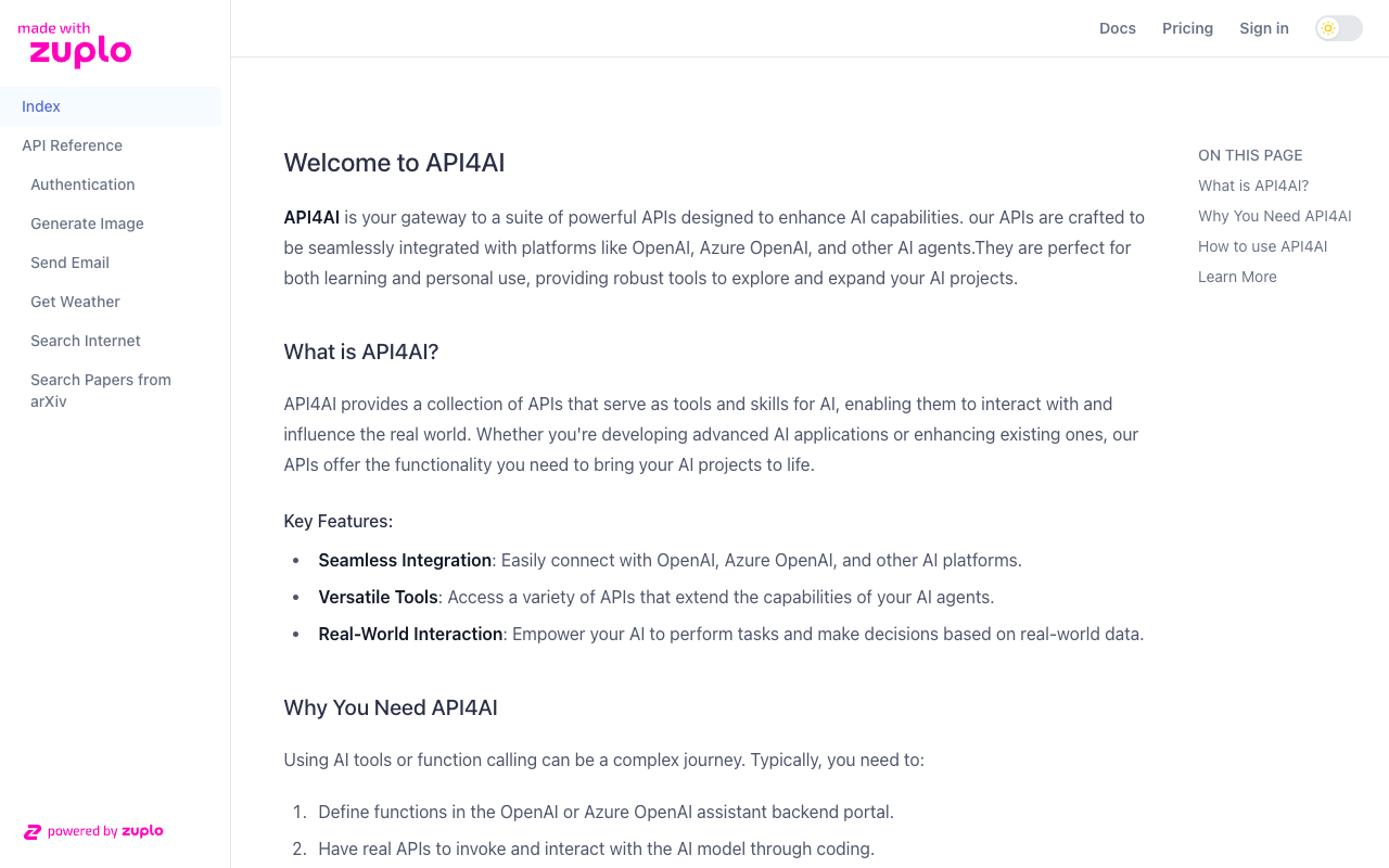 API4AI - Enhancing AI Capabilities with Seamless Integration