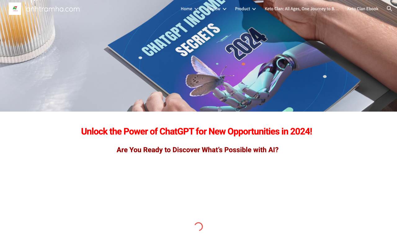 ChatGPT Income Secrets 2024 - Unleash the Power of AI for Online Income