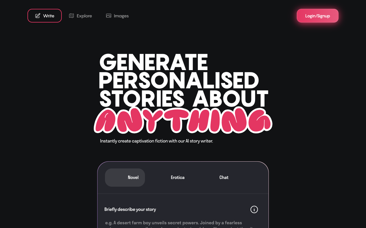 DreamPress AI - Personalized spicy romance story generator AI Writing