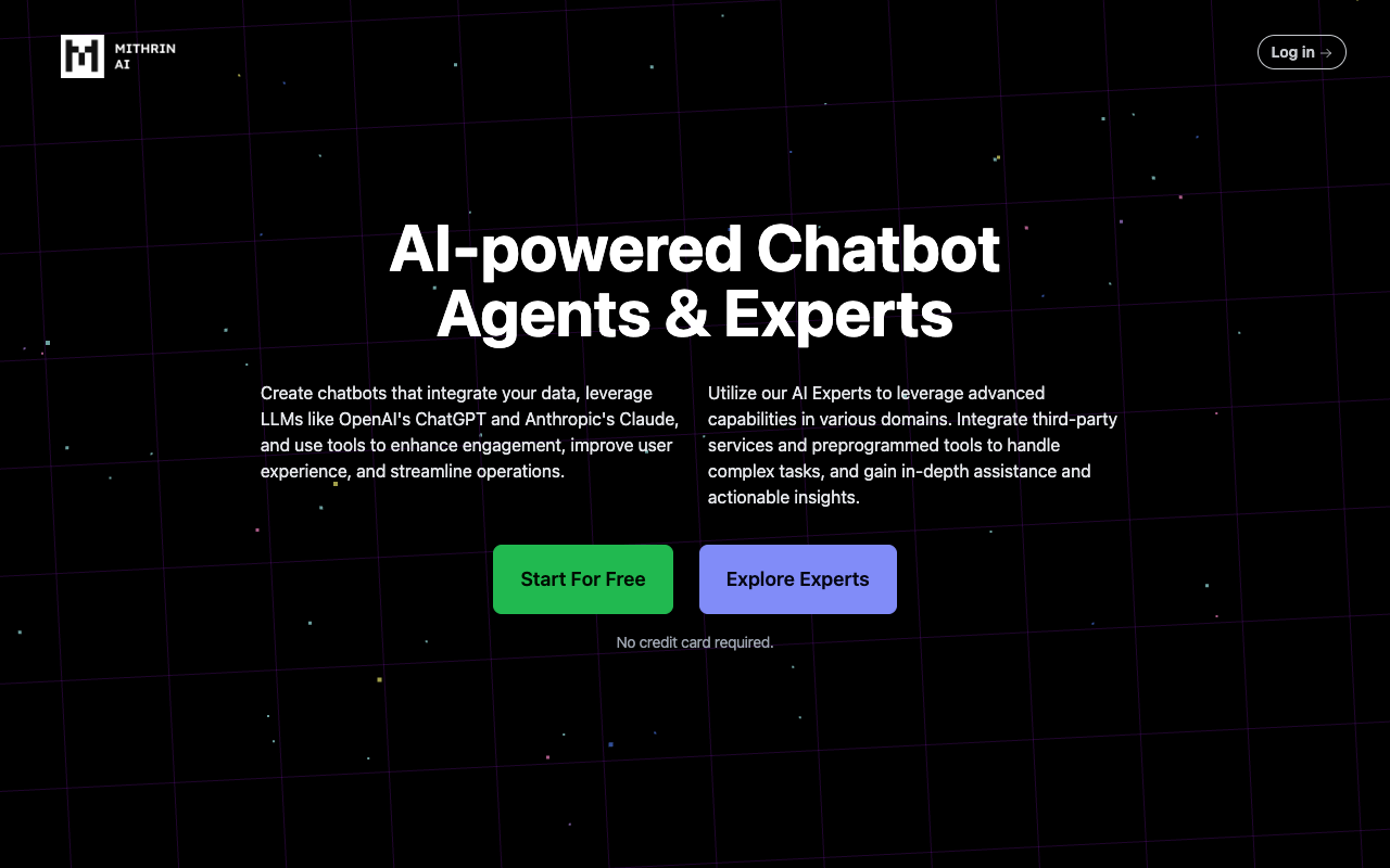 MithrinAI - Advanced AI Chatbot Agents for Various Tasks
