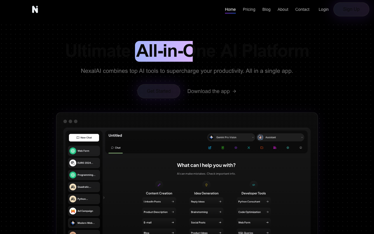 Nexal AI - Making AI Simple and Accessible for Everyone