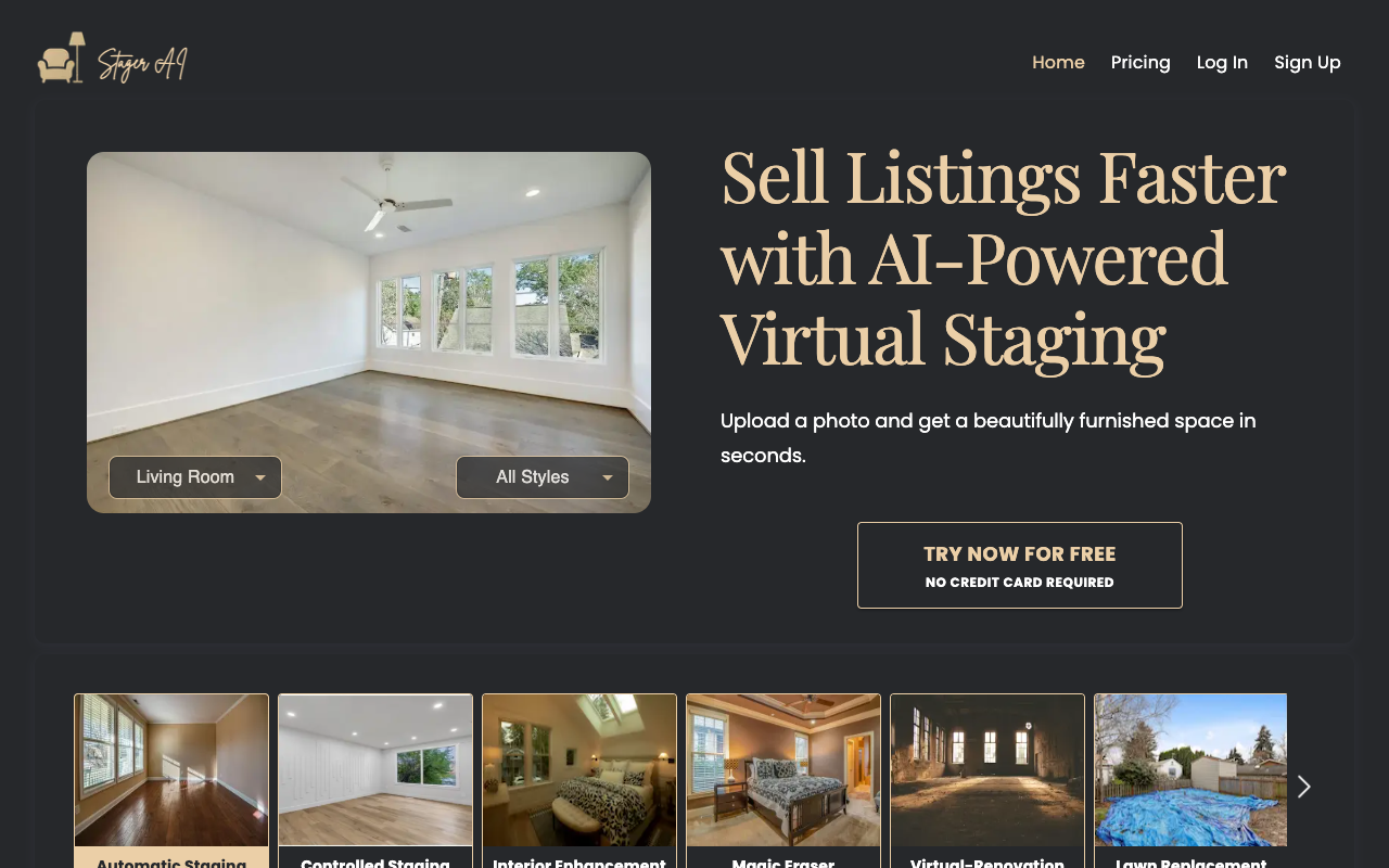 Stager AI - Transform Your Real Estate Listings with AI-Powered Virtual Staging