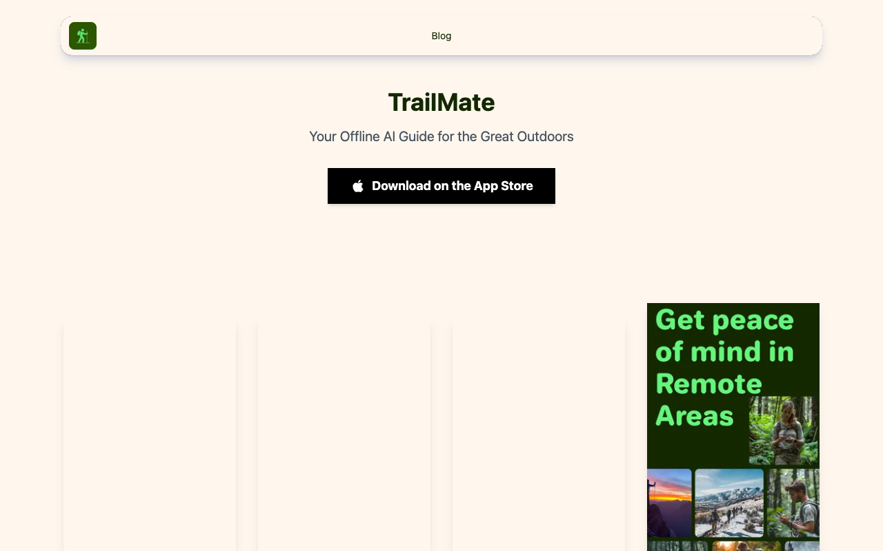 TrailMate - Your Offline AI Companion for Outdoor Adventures