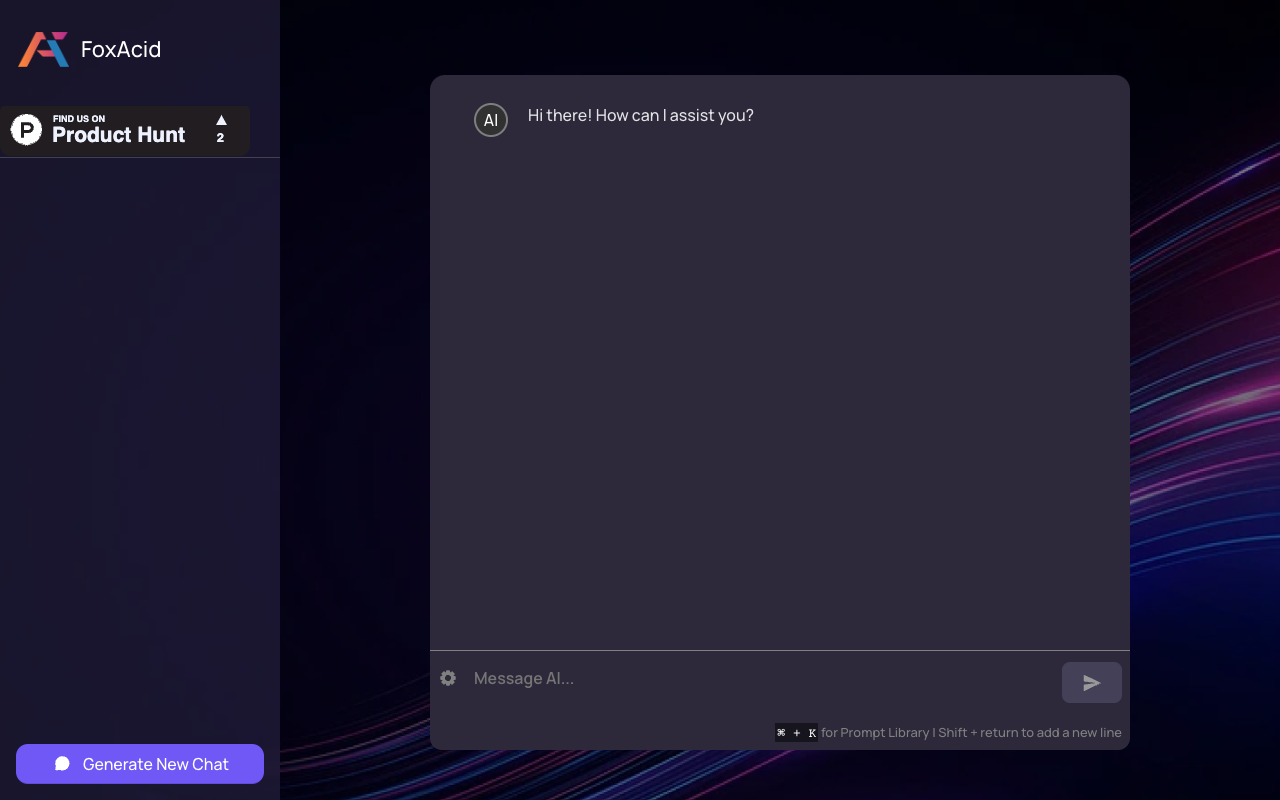 FoxAcid - A conversational search engine using AI AI Search Engine