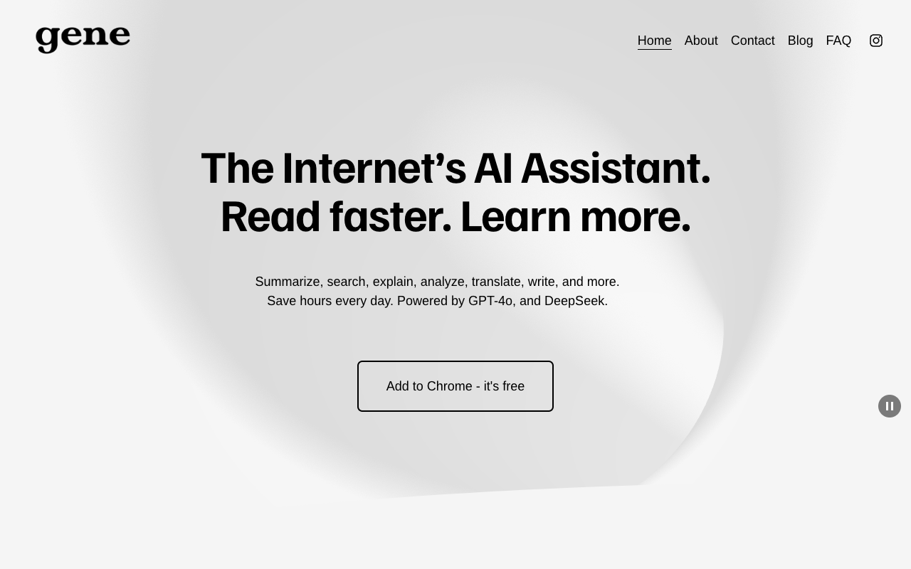 Gene - Your Simple AI Assistant Chrome Extension