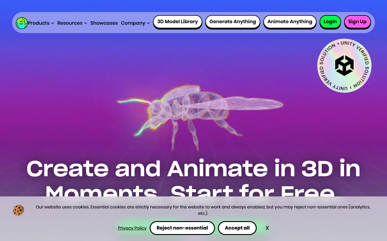 Generate Anything - Your Ultimate AI-Powered 3D Model Generation and Animation Tool