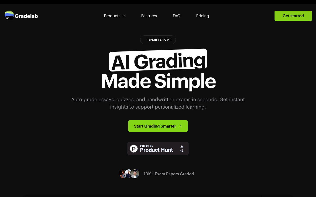 GradeLab - Automated Handwritten Exam Grading | AI Assessment Platform