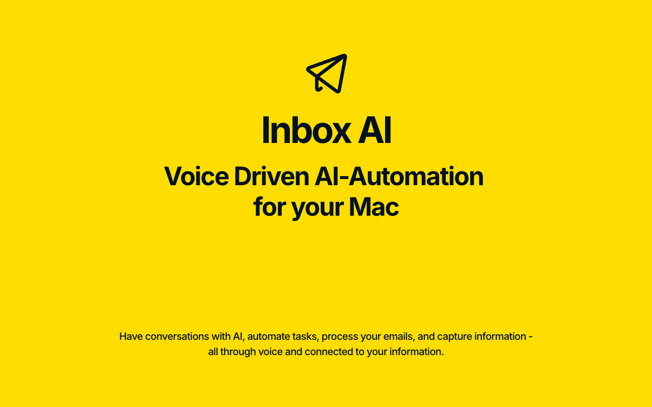 Inbox AI - Enhance Your MacOS Productivity with AI-Powered Automation
