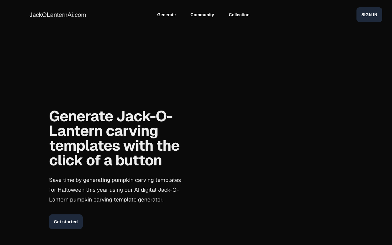 Jack-O-Lantern Ai - AI-powered Pumpkin Carving Template Generator