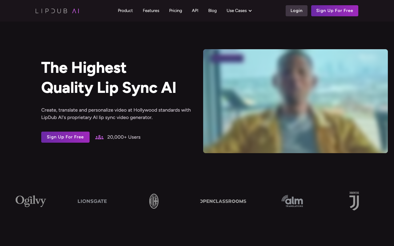 LipDub AI - The ultimate solution for realistic AI lip sync and video translation