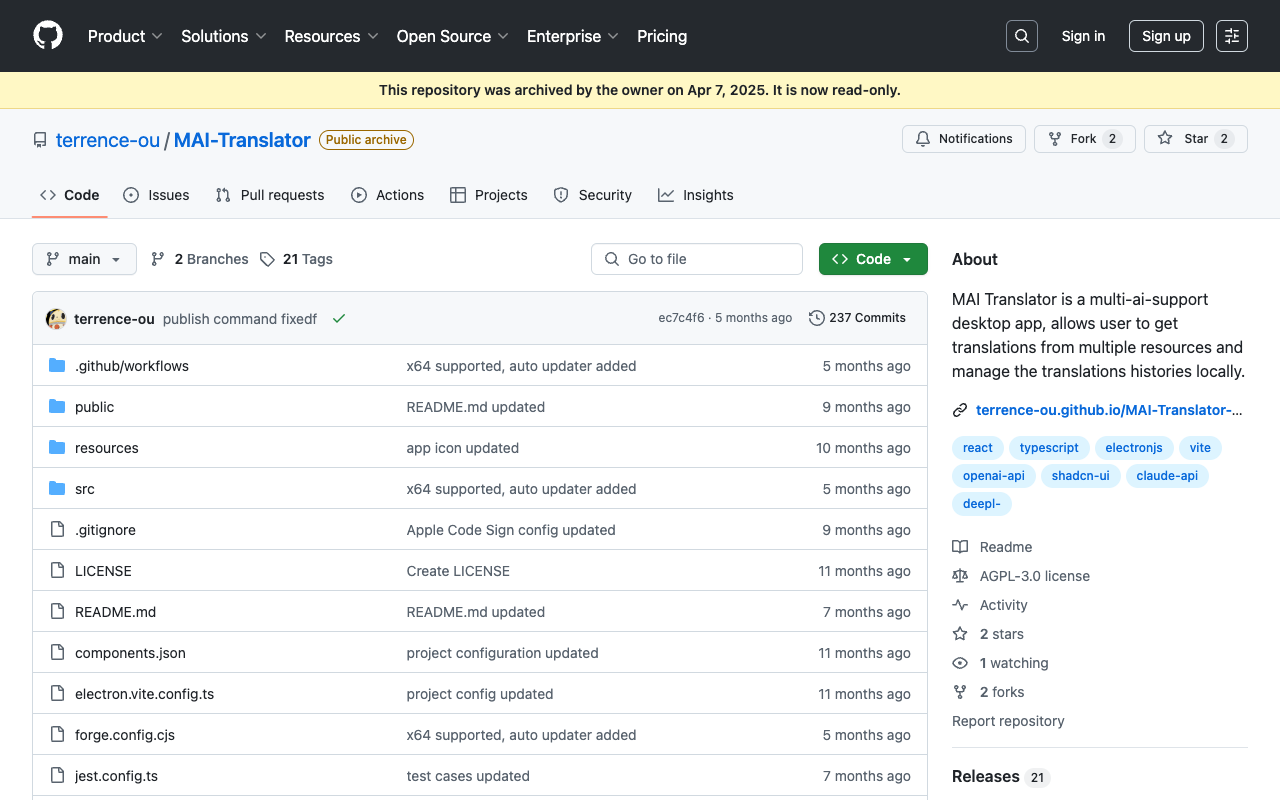 MAI Translator - An innovative desktop translation app AI Translation