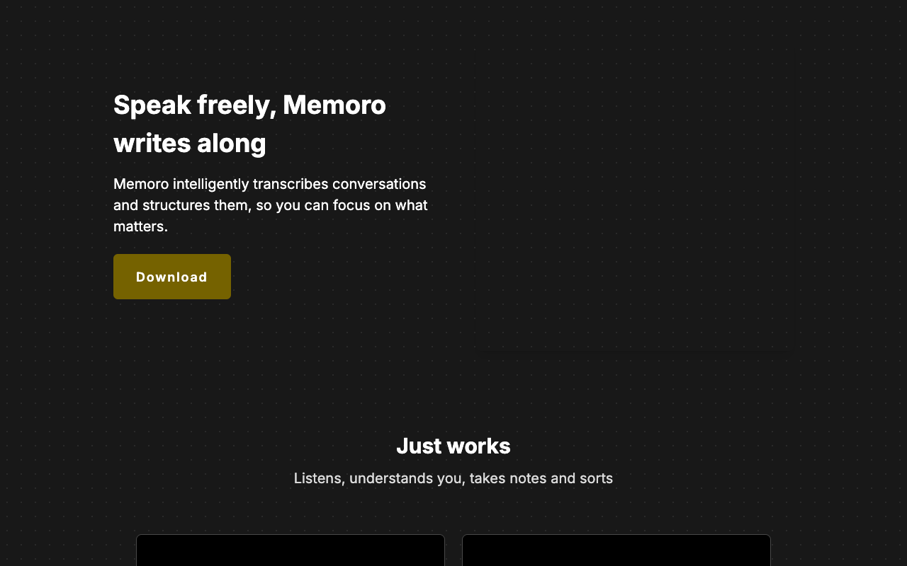 Memoro - Simplifying Conversation Recording and Summarization