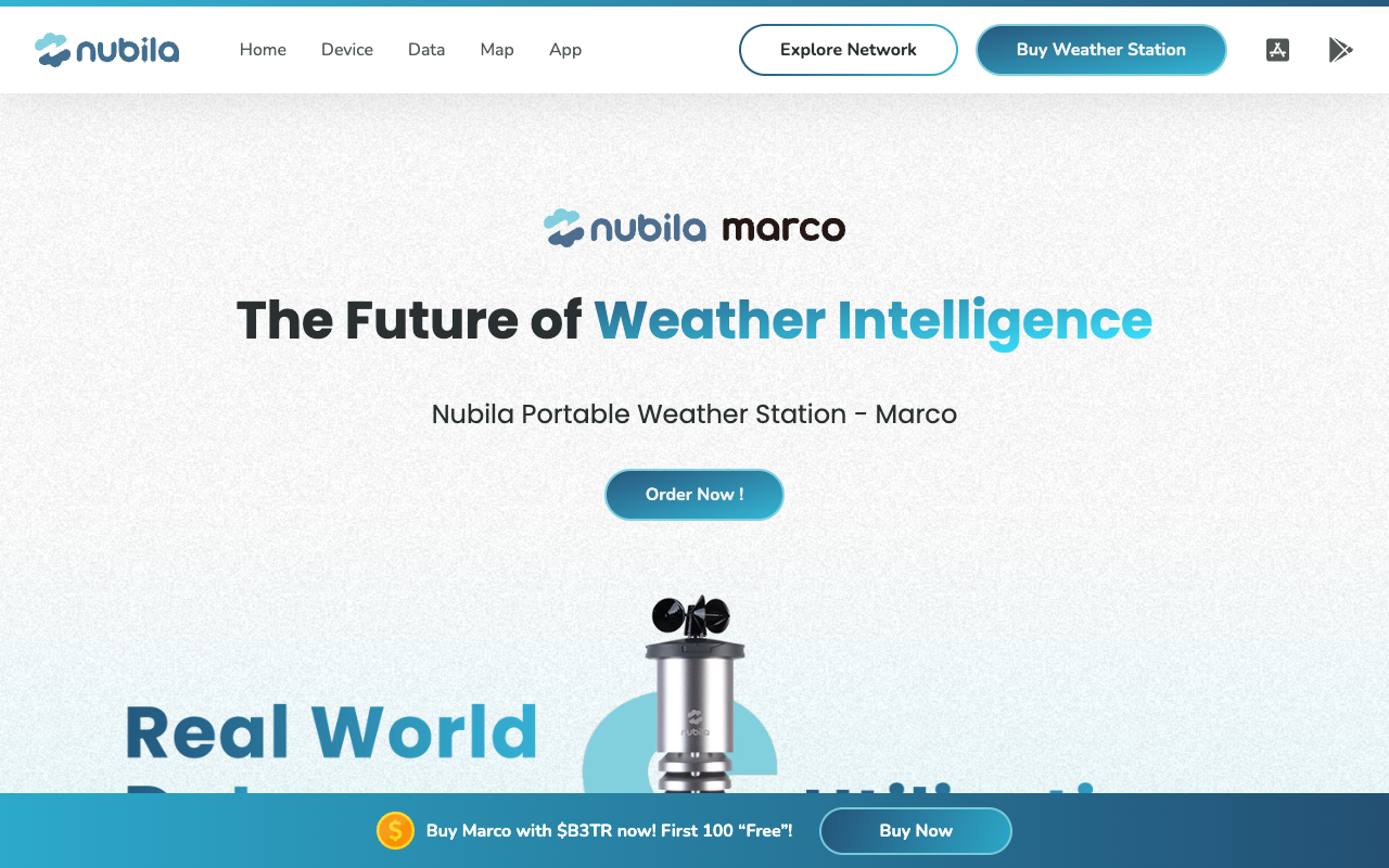 Nubila - Web3 Platform Revolutionizing Environmental Data Analysis