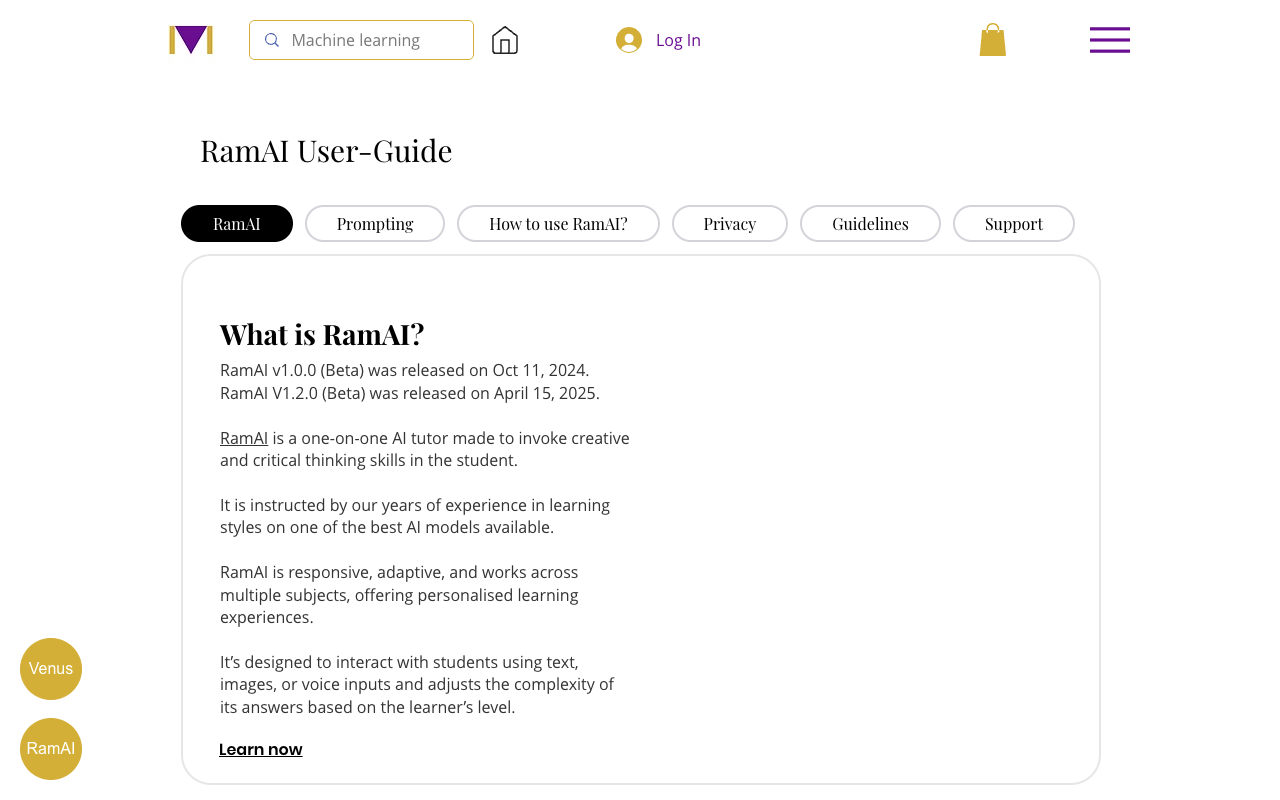 RamAI - Your Personal AI Tutor
