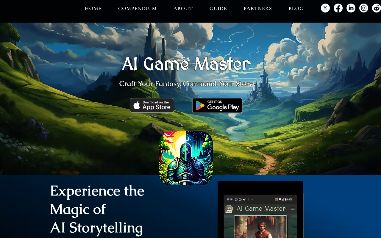AI Game Master - Fully immersive DnD inspired experience powered by AI