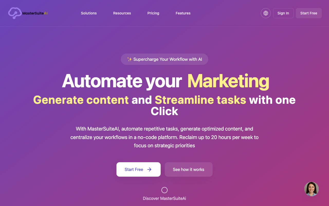 MasterSuiteAI - Empower Your Workflow with AI Content Creation Platform