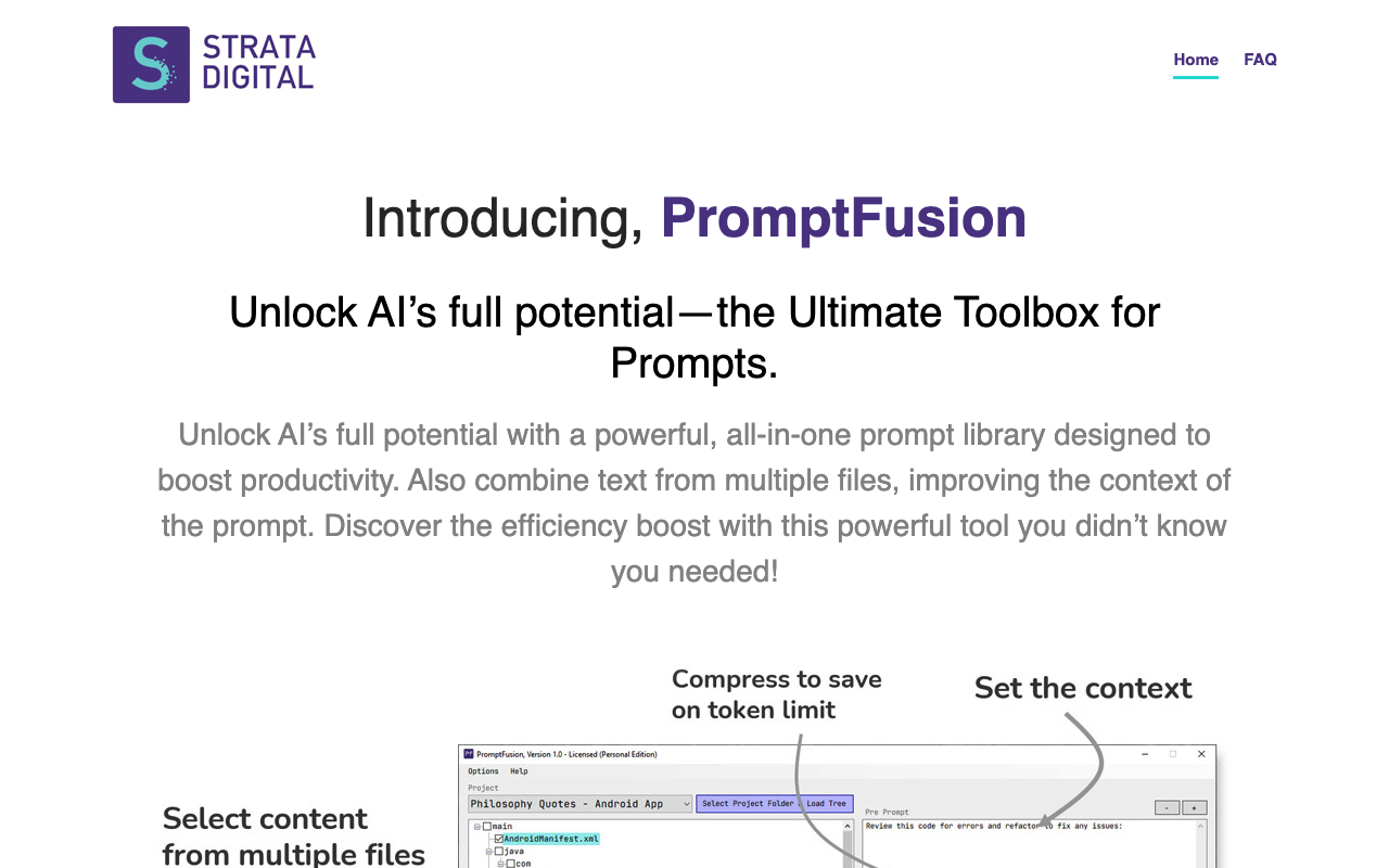 Prompt Fusion - Enhance AI Prompt Creation Effortlessly