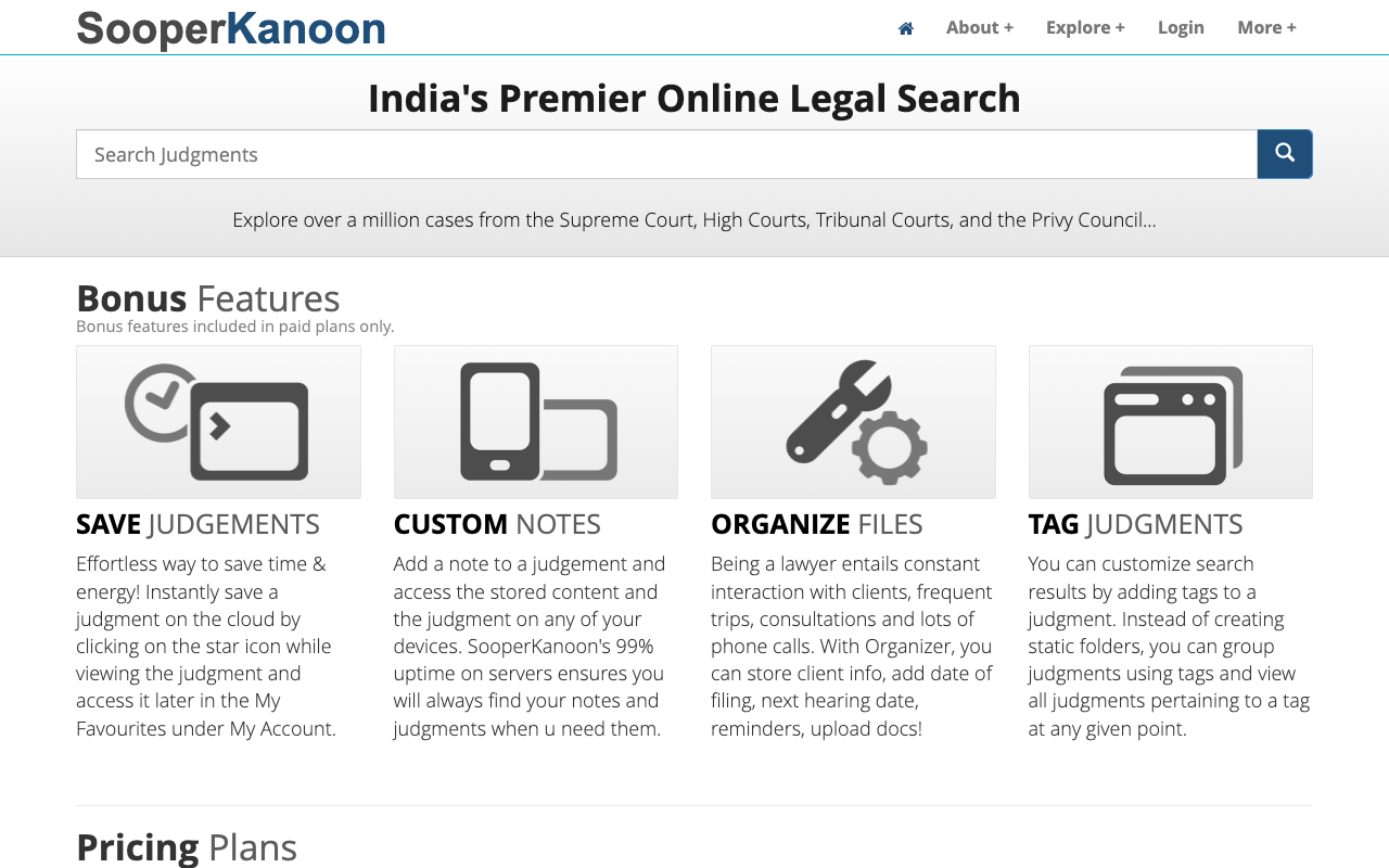 SooperKanoon - Simplifying Legal Research with AI