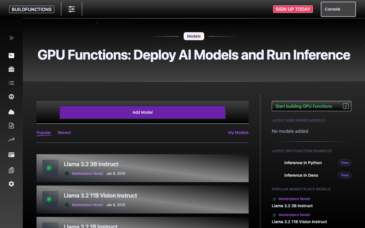 Buildfunctions - Enhance AI Capabilities with GPU Functions