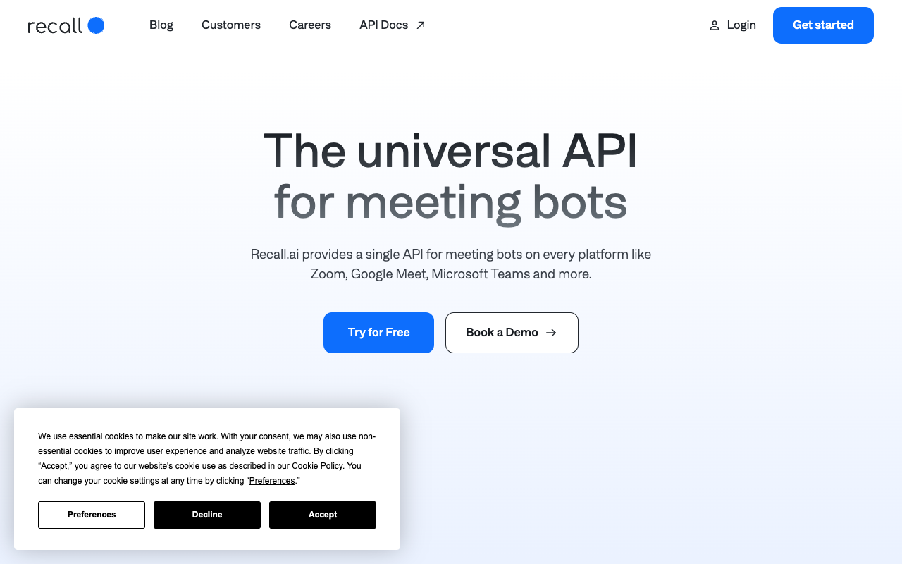 Recall.ai Desktop Recording SDK - Effortless Integration for Real-time Meeting Data