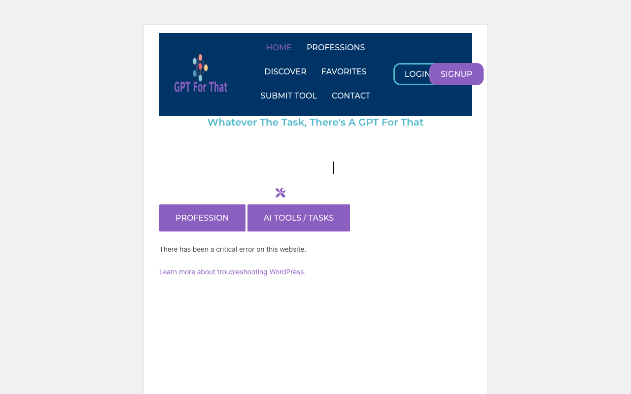 GPT For That - Personalized AI Tools for Professionals