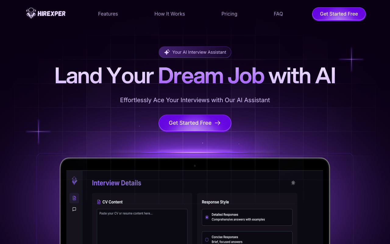 Hirexper - AI Interview Assistant for Job Seekers
