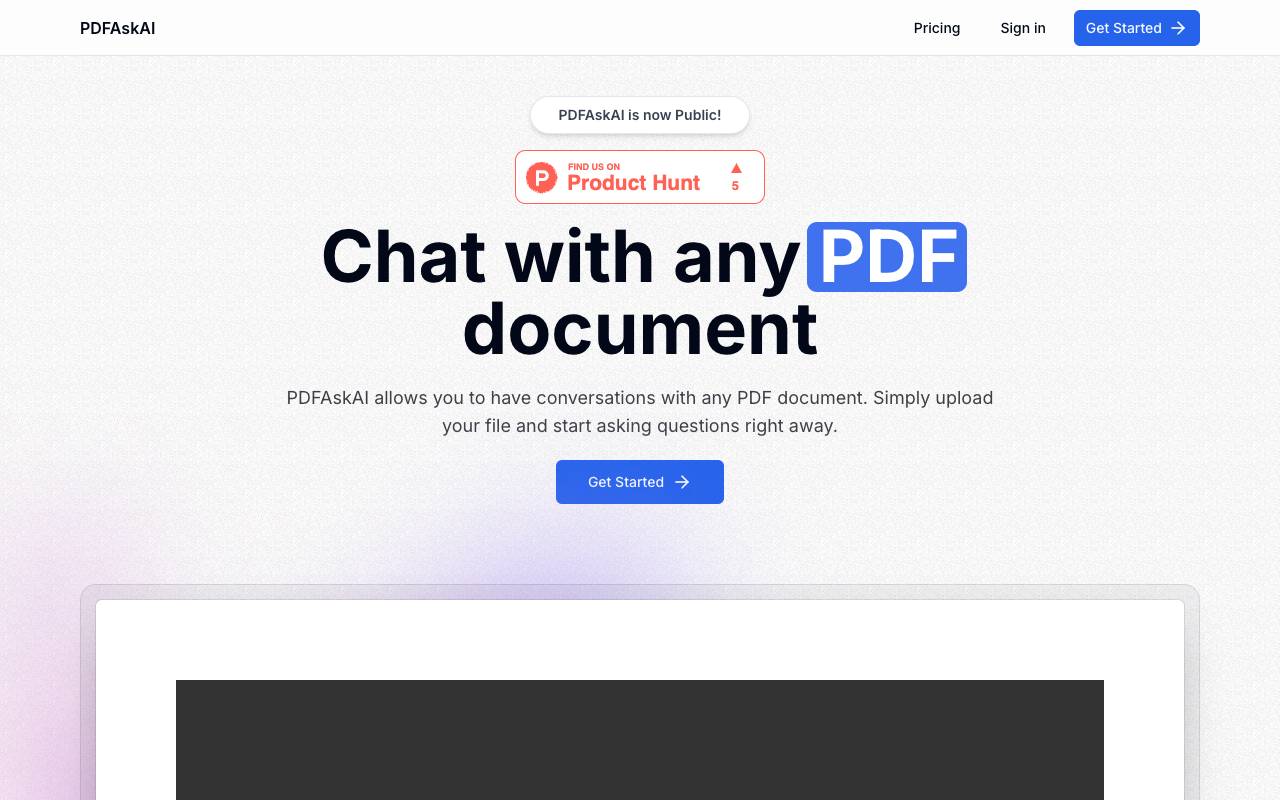 PDFAskAI - Transforming PDFs into Interactive Learning Tools
