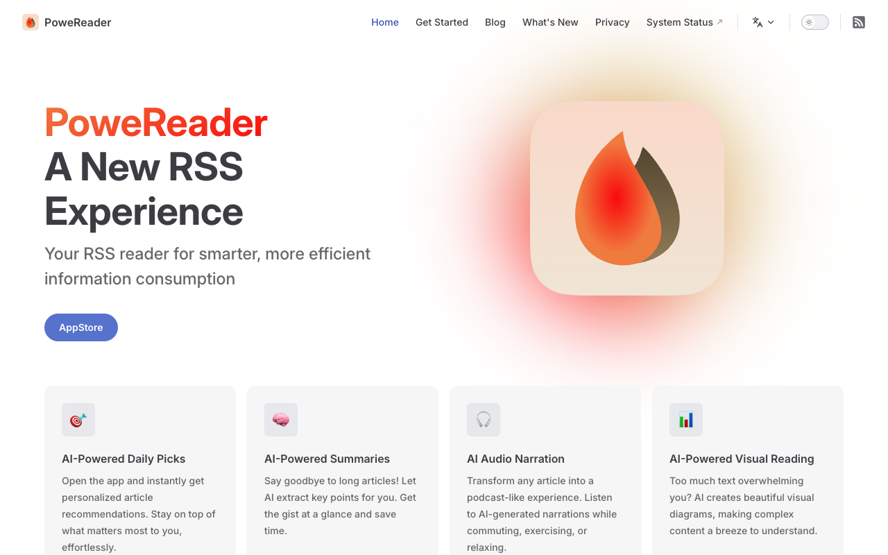 PoweReader - Revolutionizing RSS Reading with AI Features