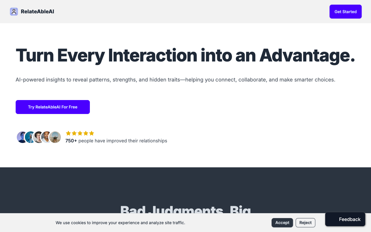 Relateable AI - Enhance Your Relationships with AI