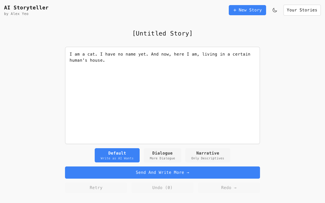 AI Storyteller - Your AI companion for creative writing AI Writing