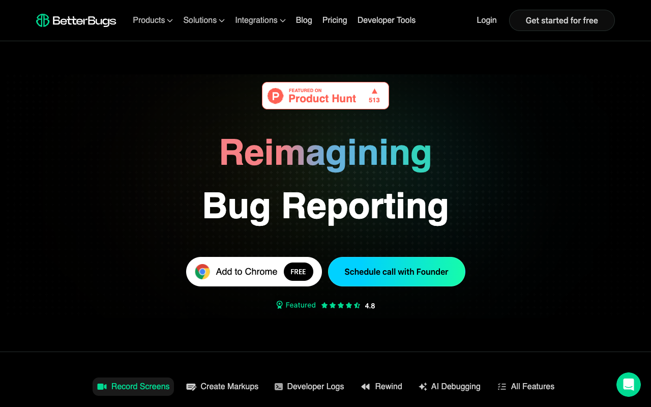 BetterBugs.io - Simplifying bug fixing with AI AI Development