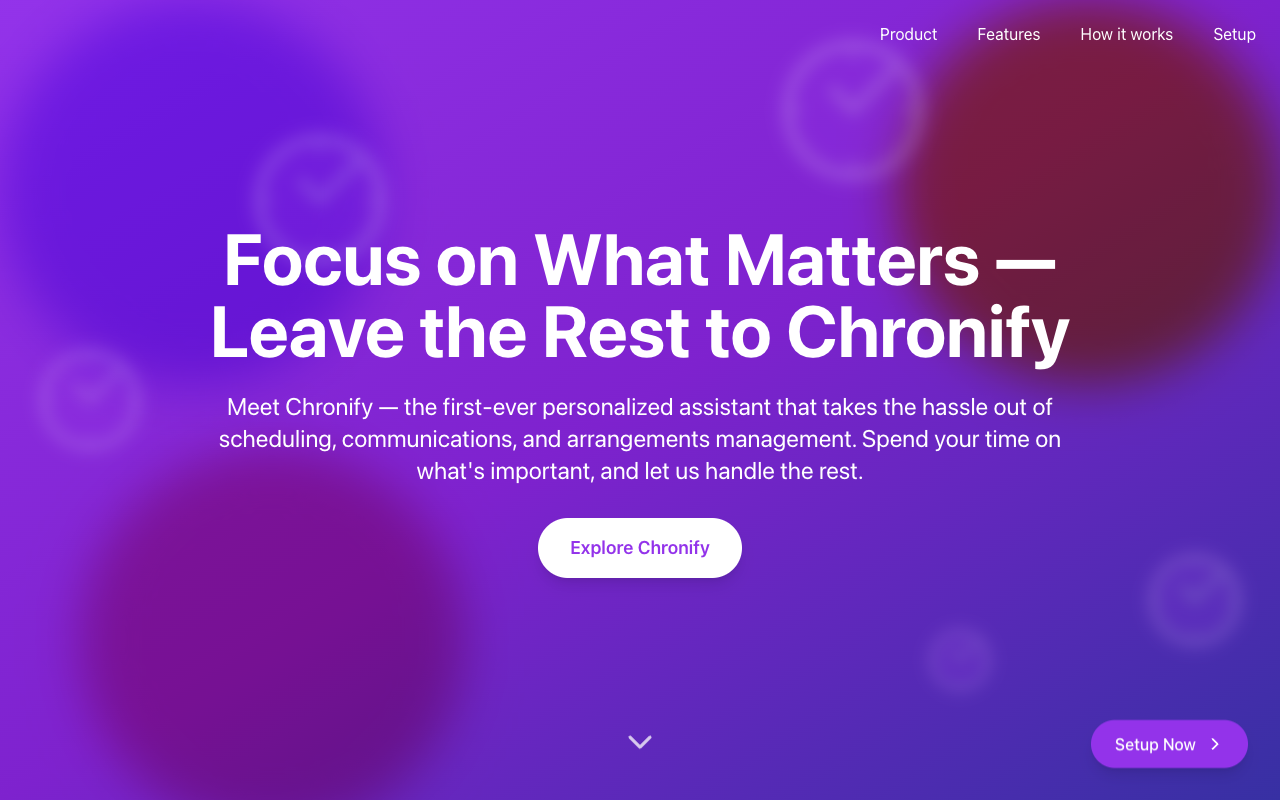 Chronify - Your Personal AI Assistant for Efficient Scheduling