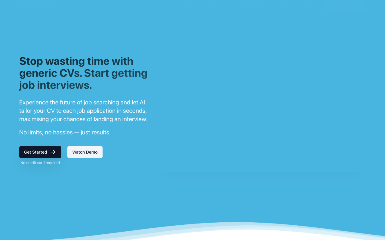CVnow.ai - AI-Powered CV Builder for Instant Professional Resumes