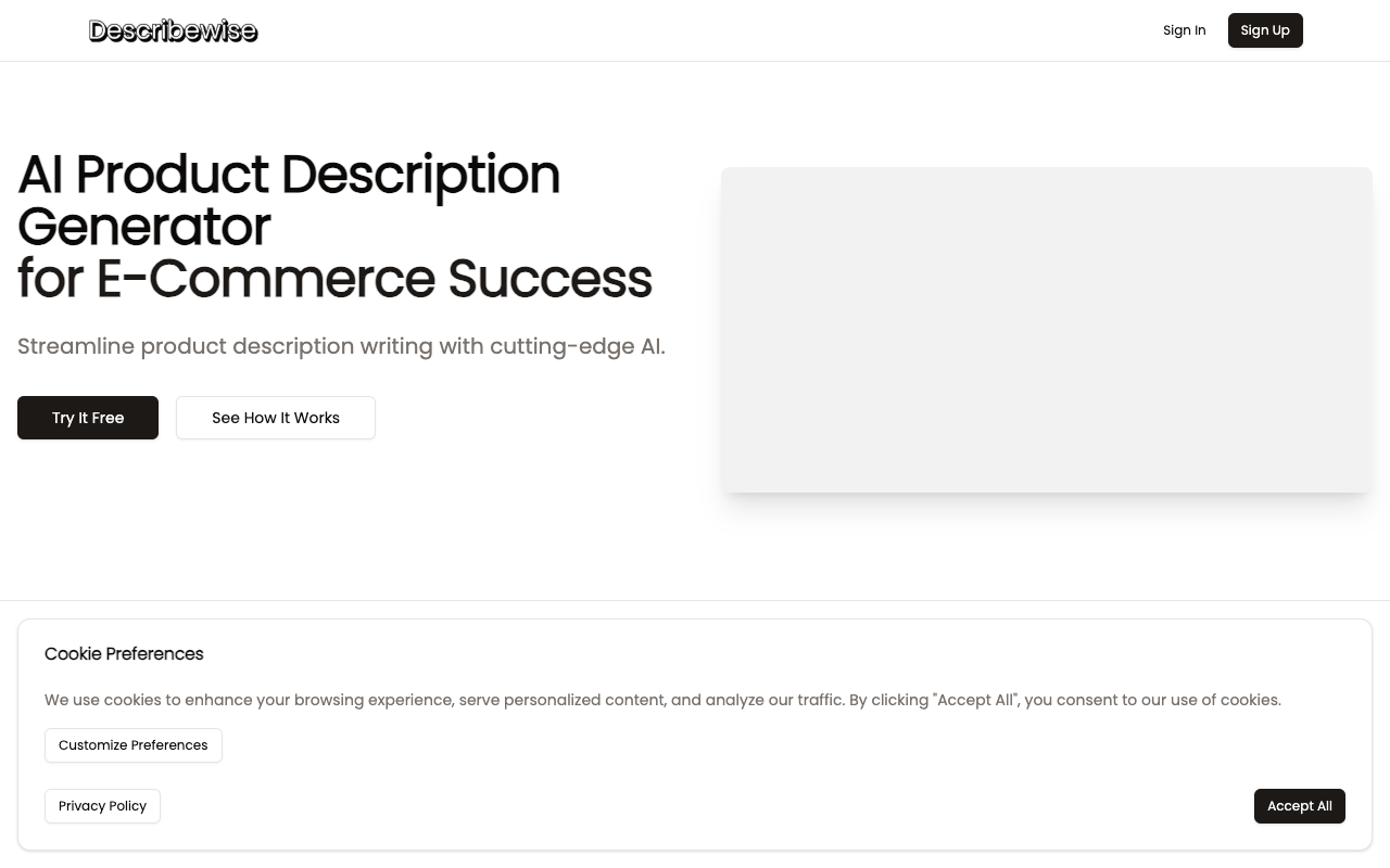 DescribeWise - Your AI-powered product description assistant